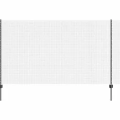 Hek met Paal 1,4 x 10 m Staal en PVC>vidaXL Online