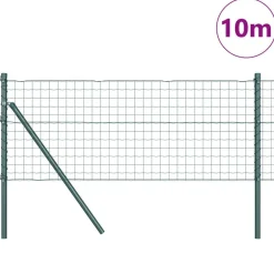 Hek met Paal 0,4 x 10 m Staal en PVC><noscript><img width=