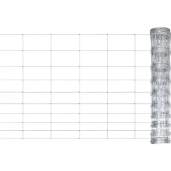 Tuinafscheidingen*vidaXL Hek 50x1,5 m gegalvaniseerd staal zilverkleurig