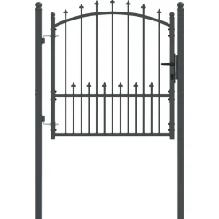 Hekdeur met spijkers met slot Emmen 100 x 100 cm>vidaXL Hot