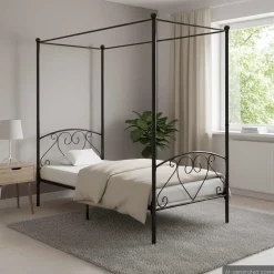 Hemelbedframe metaal 90x200 cm>vidaXL Sale