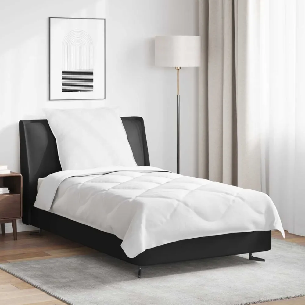Het Duvet voor Elk Seizoen met kussen 2 pcs Wit Microvezel>vidaXL