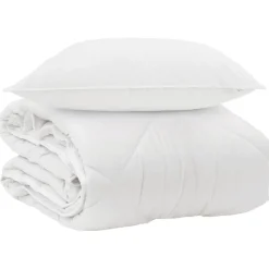 Het Duvet voor Elk Seizoen met kussen 2 pcs Wit Microvezel>vidaXL Online