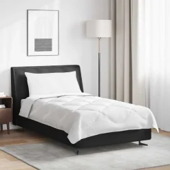 Linnengoed*vidaXL Het Duvet voor Elk Seizoen met kussen 2 pcs Wit Microvezel