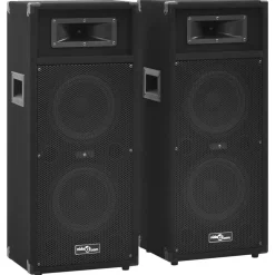 Elektronica*vidaXL Hifi-podiumluidsprekers 2 st passief professioneel 1000 W zwart