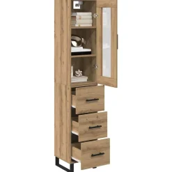 Highboard Artisan Eiken 34,5 x 34 x 180 cm Bewerkt hout><noscript><img width=