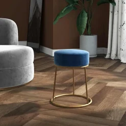 Hocker rond fluweel>vidaXL Online