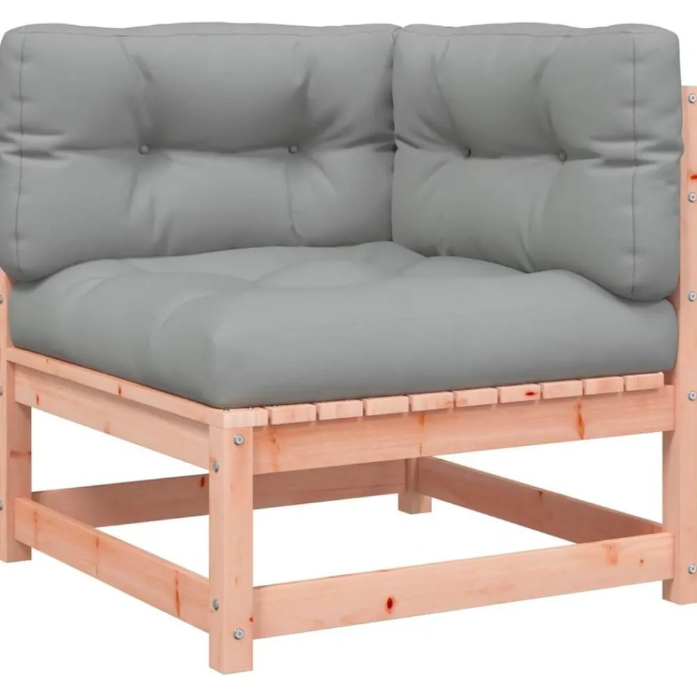 Hoekbank met kussens massief douglashout>vidaXL Best