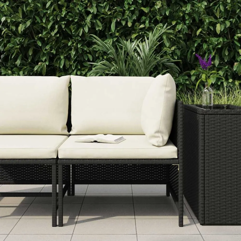 Hoekbank sectioneel met kussens poly rattan>vidaXL Best
