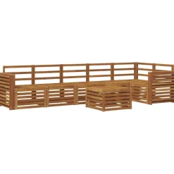 Meubelsets*vidaXL Hoekbank Set 7 pcs Massief Acaciahout Naturel
