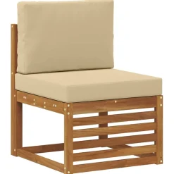 Hoekbank Set met kussen 6 pcs Naturel Massief Acaciahout><noscript><img width=