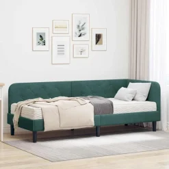 Hoekbedframe 80 x 200 cm Fluweel>vidaXL Best