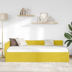 Hoekbedframe met hoofdeinde 80 cm x 200 cm Fluweel><noscript><img width=