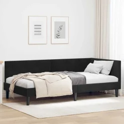 Hoekbedframe met hoofdeinde 80 cm x 200 cm Fluweel>vidaXL Hot