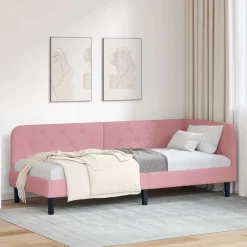 Hoekbedframe 80 x 200 cm Fluweel>vidaXL Clearance