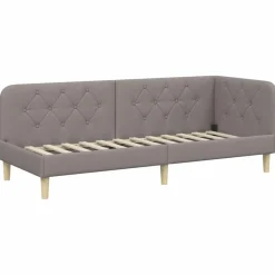 Hoekbedframe 80 x 200 cm Stof>vidaXL New