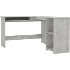 Hoekbureau L-vormig 120x140x75 cm bewerkt hout>vidaXL Discount
