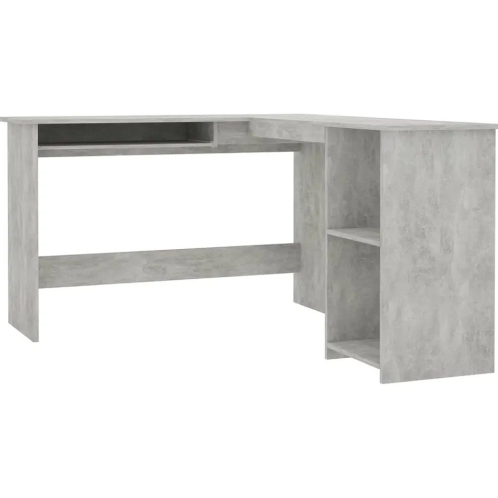 Hoekbureau L-vormig 120x140x75 cm bewerkt hout>vidaXL Discount