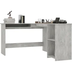Hoekbureau L-vormig 120x140x75 cm bewerkt hout><noscript><img width=