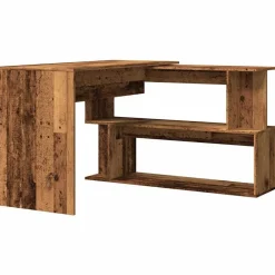 Hoekbureau 200,5x50x76 cm bewerkt hout kleurig>vidaXL Best