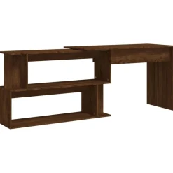 Hoekbureau 200x50x76 cm bewerkt hout>vidaXL Online