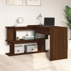Hoekbureau 200x50x76 cm bewerkt hout><noscript><img width=