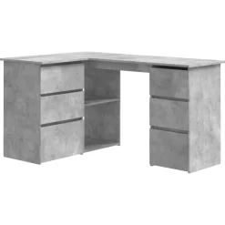 Hoekbureau 145x100x76 cm bewerkt hout>vidaXL New