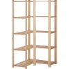 Industriële Opslag*vidaXL Hoekopbergrek 5-laags 82,5x82,5x170 cm massief grenenhout