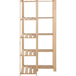 Industriële Opslag*vidaXL Hoekopbergrek 5-laags 82,5x82,5x170 cm massief grenenhout