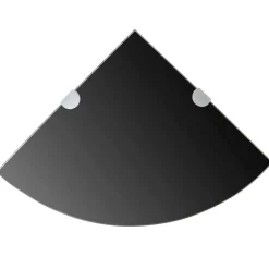 Hoekplank met chromen dragers 25x25 cm glas>vidaXL Sale