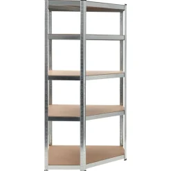 Hoekrek 5-laags staal en bewerkt hout kleurig><noscript><img width=