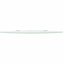 Boekenkasten & Wandplanken*vidaXL Hoekschap met chromen dragers 25x25 cm glas Wit