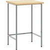 Hoektafel Grijs 55 x 55 x 85 cm Staal en Geg engineered Hout>vidaXL Discount