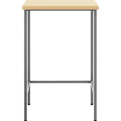 Hoektafel Grijs 55 x 55 x 85 cm Staal en Geg engineered Hout><noscript><img width=