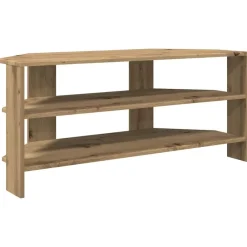Tv-Meubels*vidaXL HoekTVKast Artisan Eiken 102x40,5x45cm Bewerkt hout artisanaal eikenkleurig