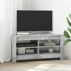 Tv-Meubels*vidaXL HoekTVKast Beton Grijs 102 x 40,5 x 45 cm Bewerkt hout Betongrijs