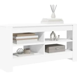 Tv-Meubels*vidaXL HoekTVKast 102 x 40,5 x 45 cm Bewerkt hout Wit