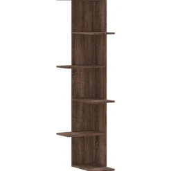 Boekenkasten & Wandplanken*vidaXL Hoekwandschap 36,5x36,5x140 cm bewerkt hout ig bruin eikenkleur