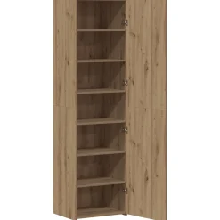 Kasten & Opbergmeubelen*vidaXL Hoge kast 2 pcs Artisan Eiken 50 x 42,5 x 185 cm artisanaal eikenkleurig
