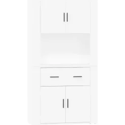 Hoge kast bewerkt hout>vidaXL Outlet