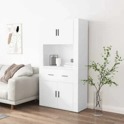 Hoge kast bewerkt hout>vidaXL Outlet