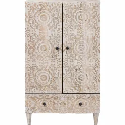 Hoge Kast met lade 60 x 33,5 x 100 cm Massief Mango Hout><noscript><img width=