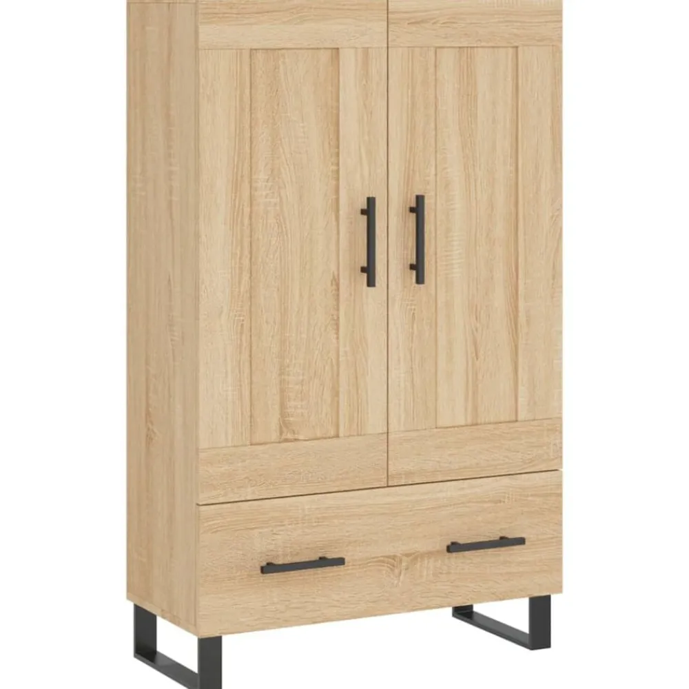Kasten & Opbergmeubelen*vidaXL Hoge kast 69,5x31x115 cm bewerkt hout kleurig Sonoma eiken
