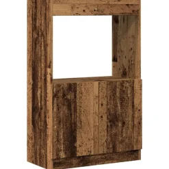 Boekenkasten & Wandplanken*vidaXL Hoge kast 63x33x100 cm bewerkt hout kleurig Oud hout