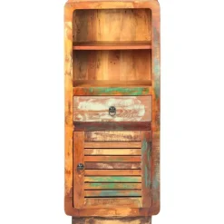 Hoge kast 45x32x110 cm massief gerecycled hout><noscript><img width=
