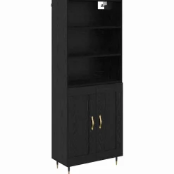 Hoge kast 69,5 x 34 x 180 cm Bewerkt hout>vidaXL Outlet
