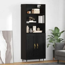 Hoge kast 69,5 x 34 x 180 cm Bewerkt hout>vidaXL Outlet
