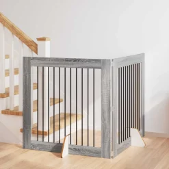 Huisdierbenodigdheden*vidaXL Honden Playpen 2 pcs 100 x 100 cm Grijze Sonoma