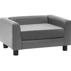 Hondenbank 60x43x30 cm pluche en kunstleer>vidaXL Outlet