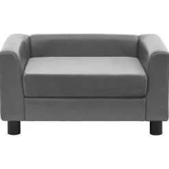 Hondenbank 60x43x30 cm pluche en kunstleer><noscript><img width=
